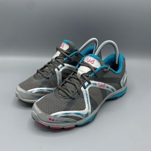 Ryka Women's Influence Cross Training Shoe White Aqua Size 7 M Walking Running